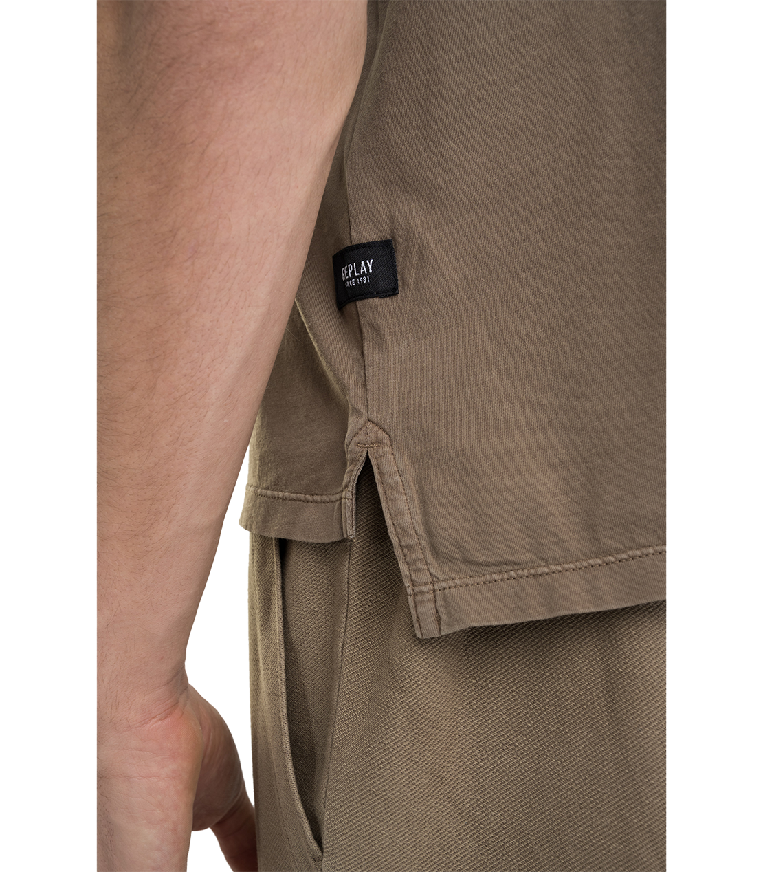 ESSENTIAL ガーメントダイコットンジャージーポロシャツ 詳細画像 シガーブラウン 6